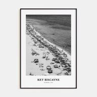 Key Biscayne Portrait B&W Poster