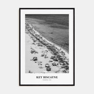 Key Biscayne Portrait B&W Poster