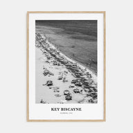 Key Biscayne Portrait B&W Poster