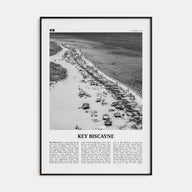 Key Biscayne Travel B&W Poster