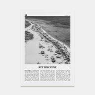 Key Biscayne Travel B&W Poster