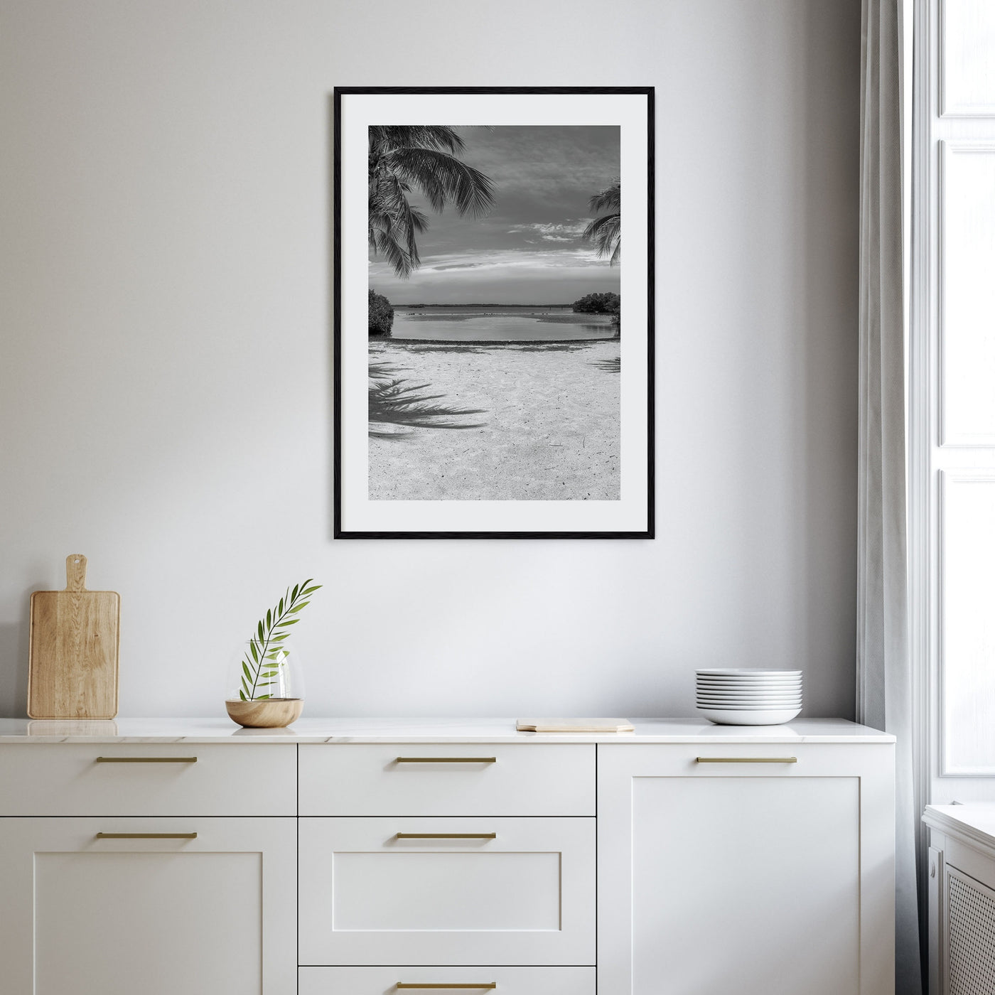 Key Largo Photo B&W Poster