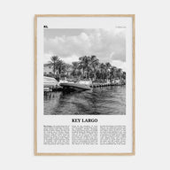 Key Largo Travel B&W Poster