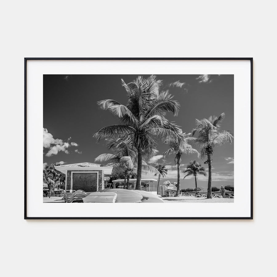 Key West Landscape B&W Poster
