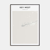 Key West Map Portrait Poster