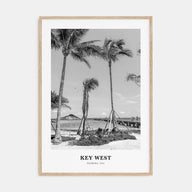 Key West Portrait B&W No 1 Poster
