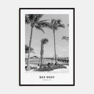 Key West Portrait B&W No 1 Poster