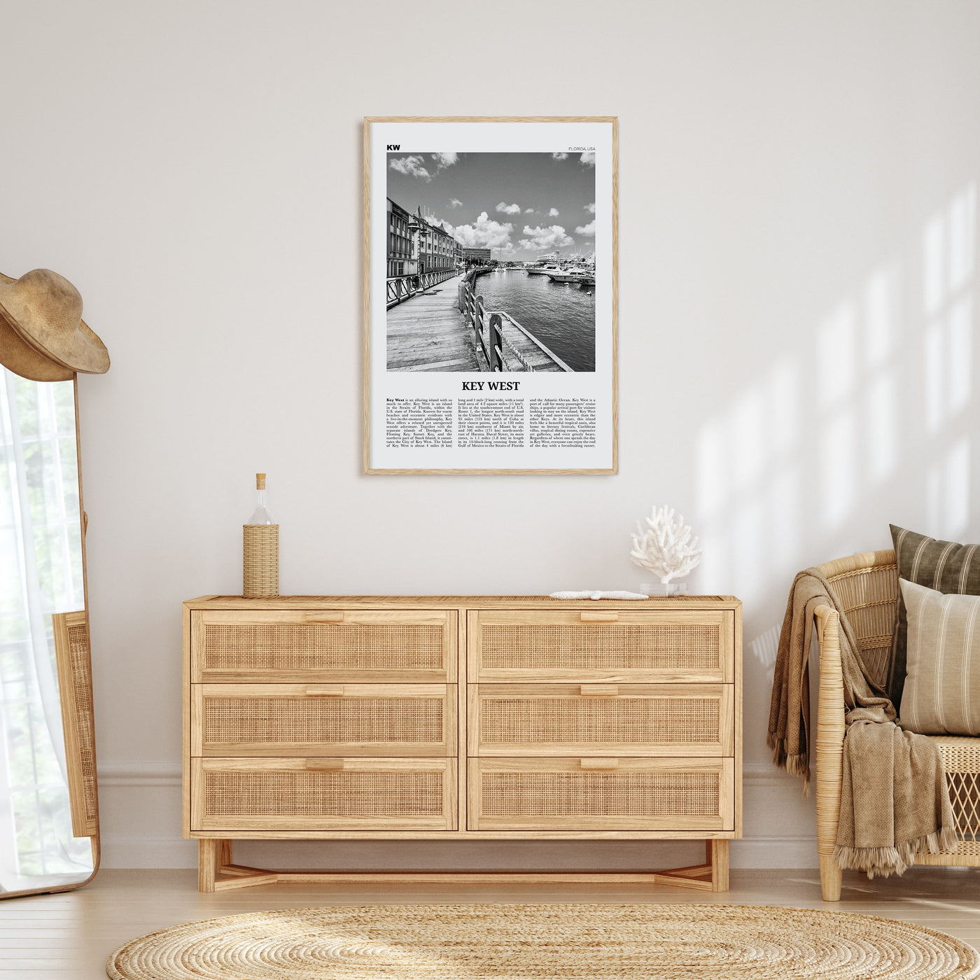 Key West Travel B&W No 2 Poster