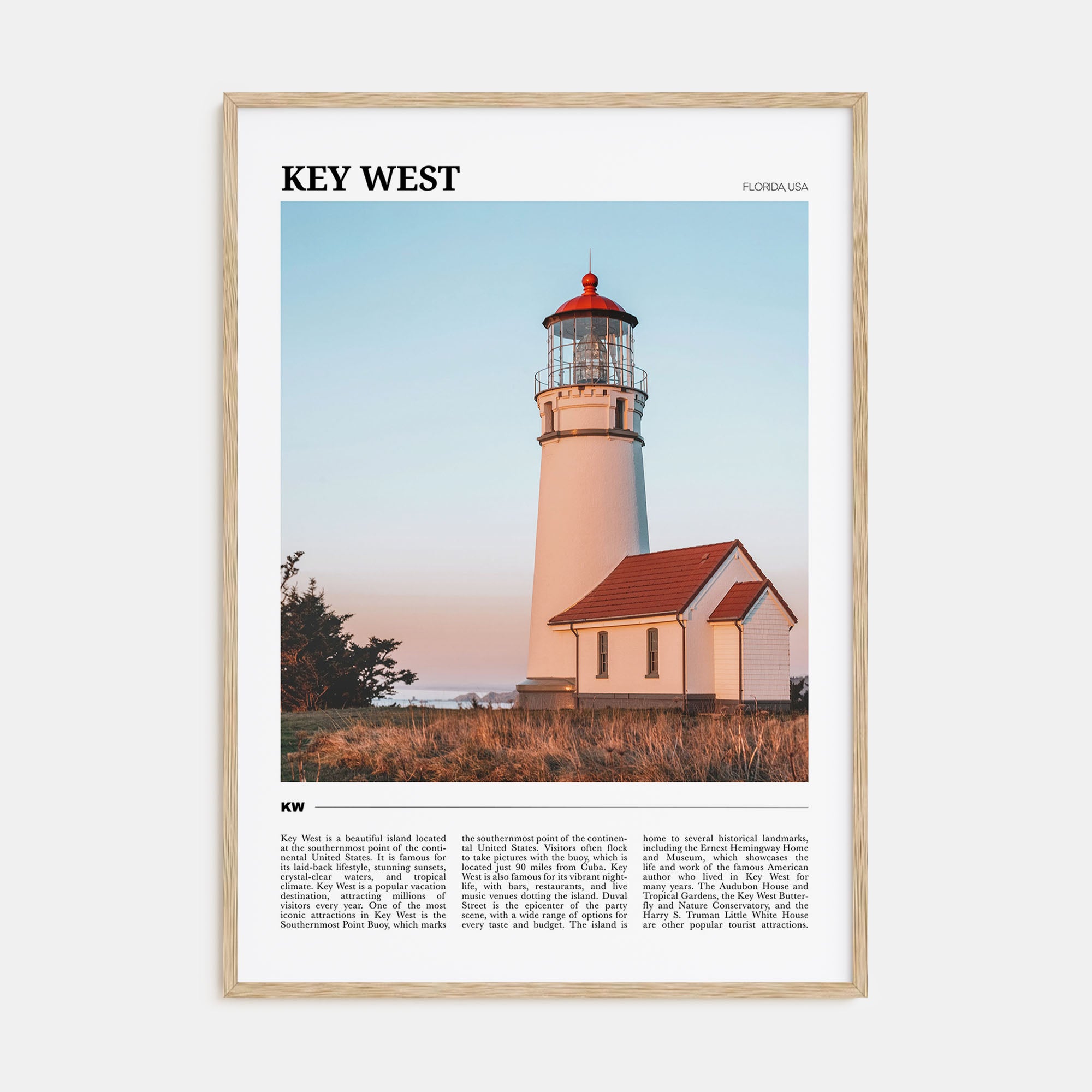 Key West Travel Color Poster