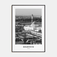 Khartoum Portrait B&W Poster