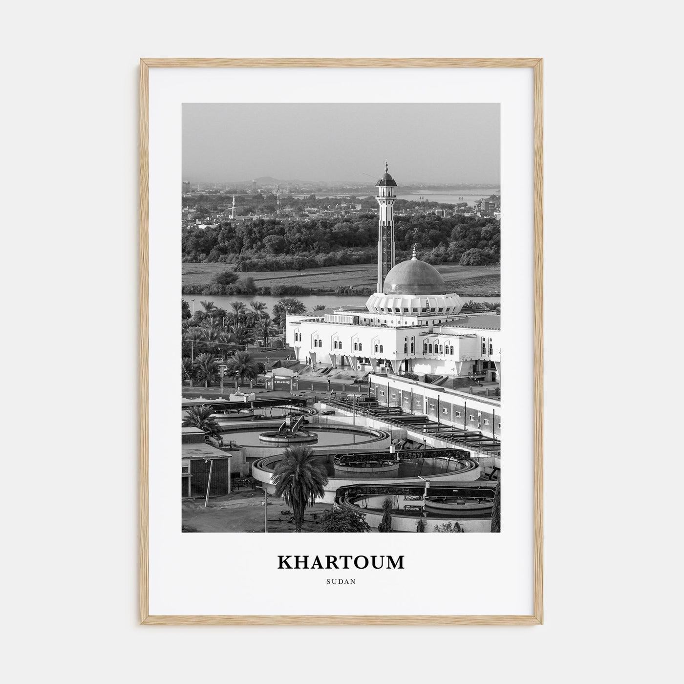 Khartoum Portrait B&W Poster