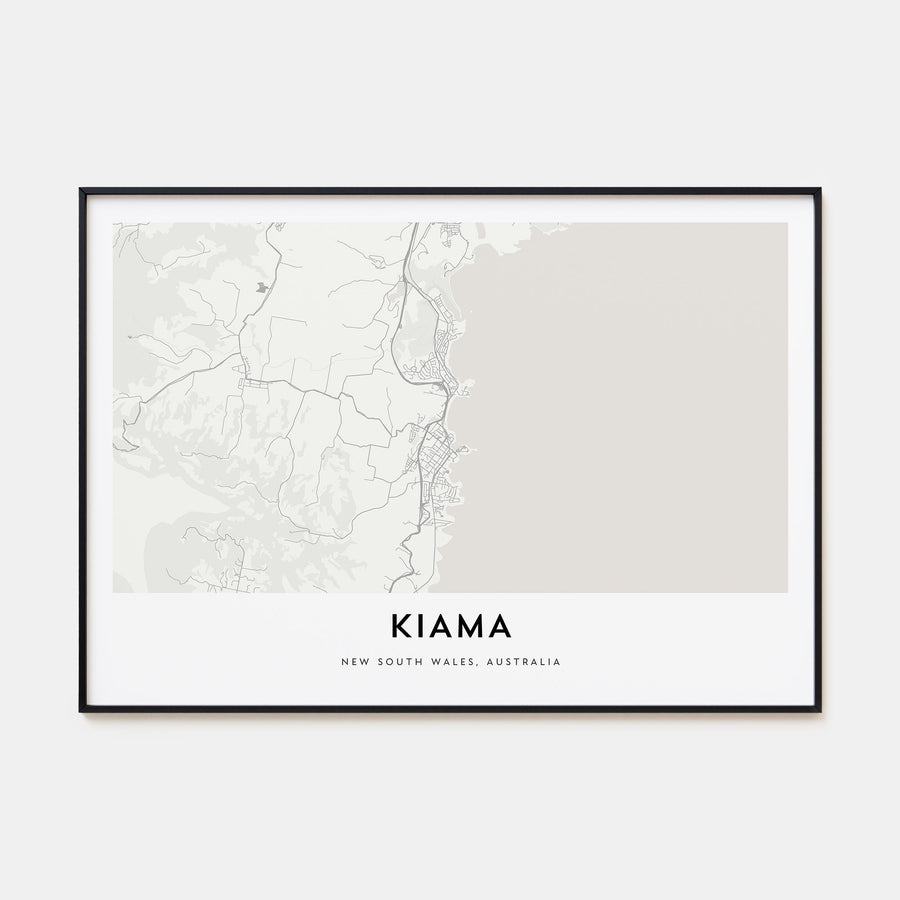 Kiama Map Landscape Poster