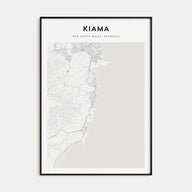 Kiama Map Portrait Poster