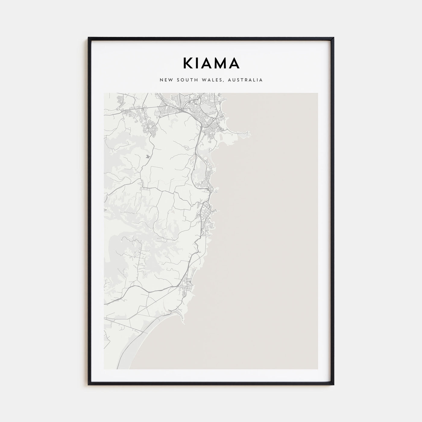 Kiama Map Portrait Poster