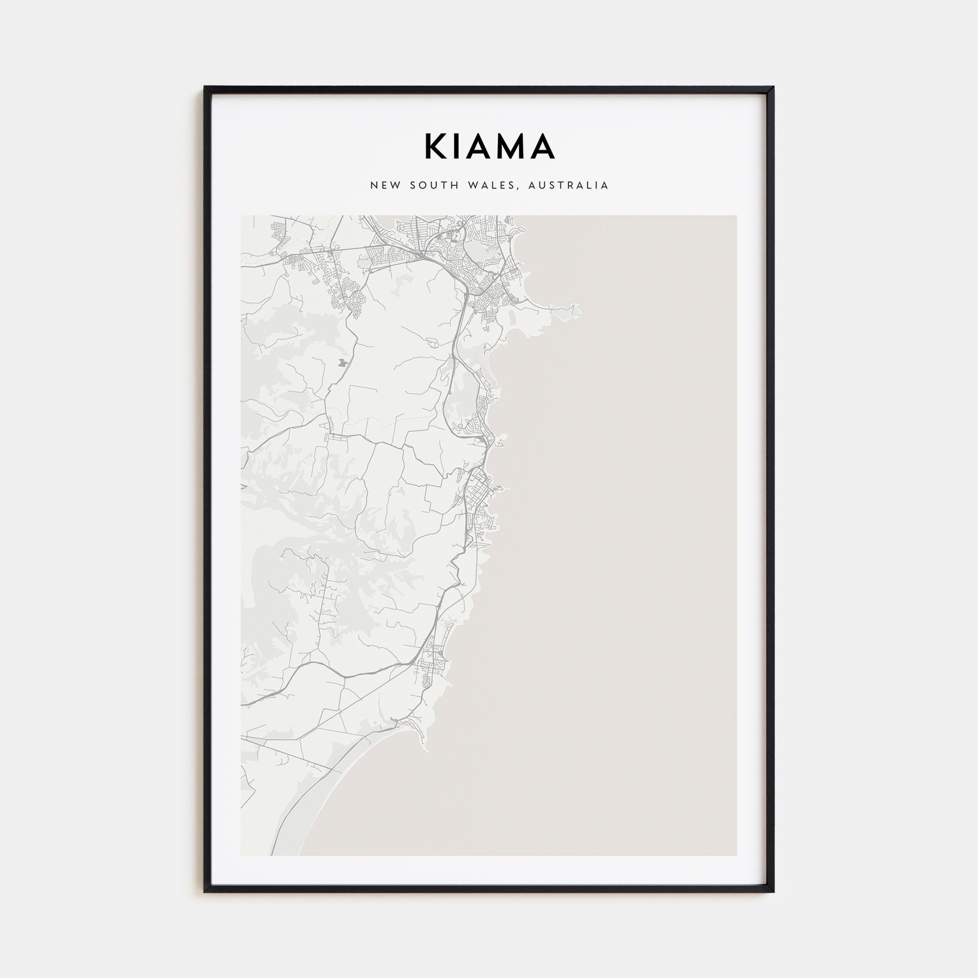 Kiama Map Portrait Poster