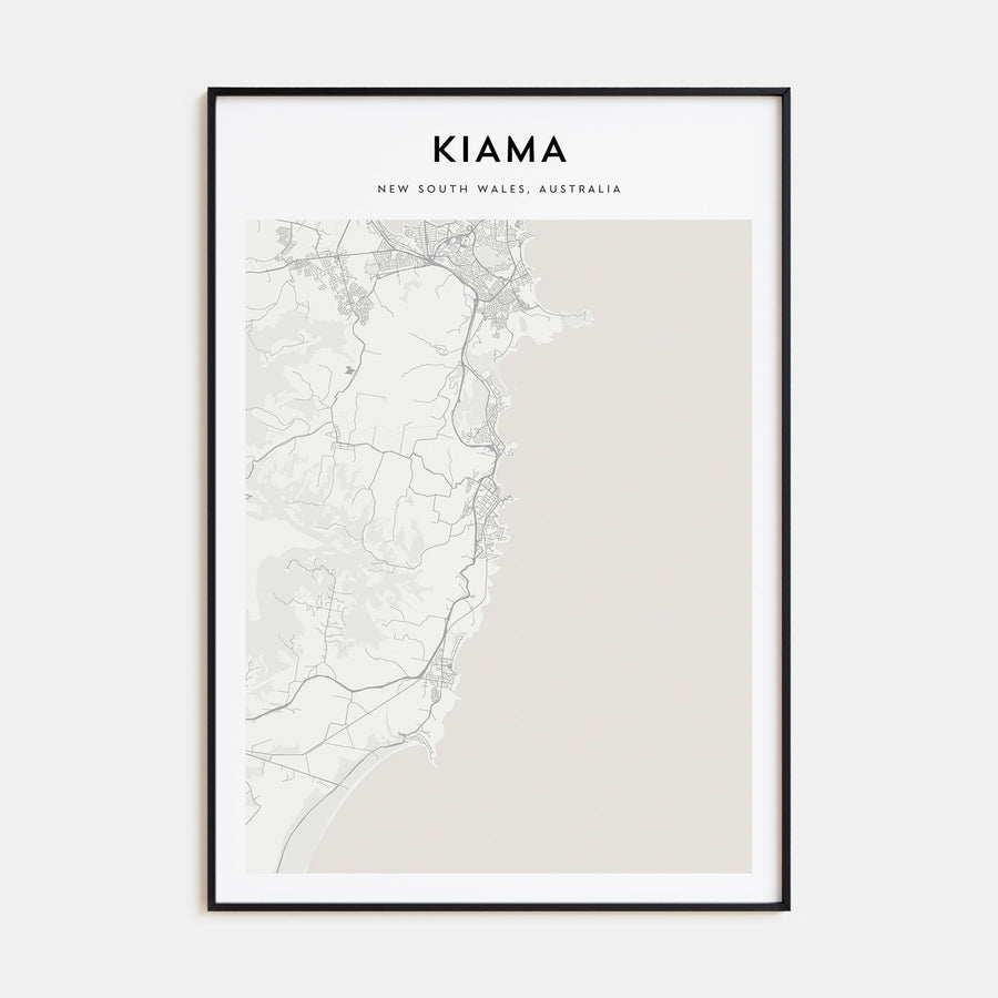 Kiama Map Portrait Poster