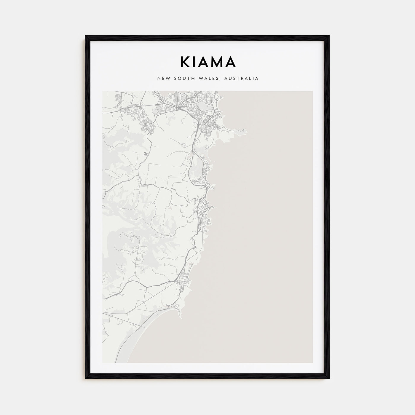 Kiama Map Portrait Poster