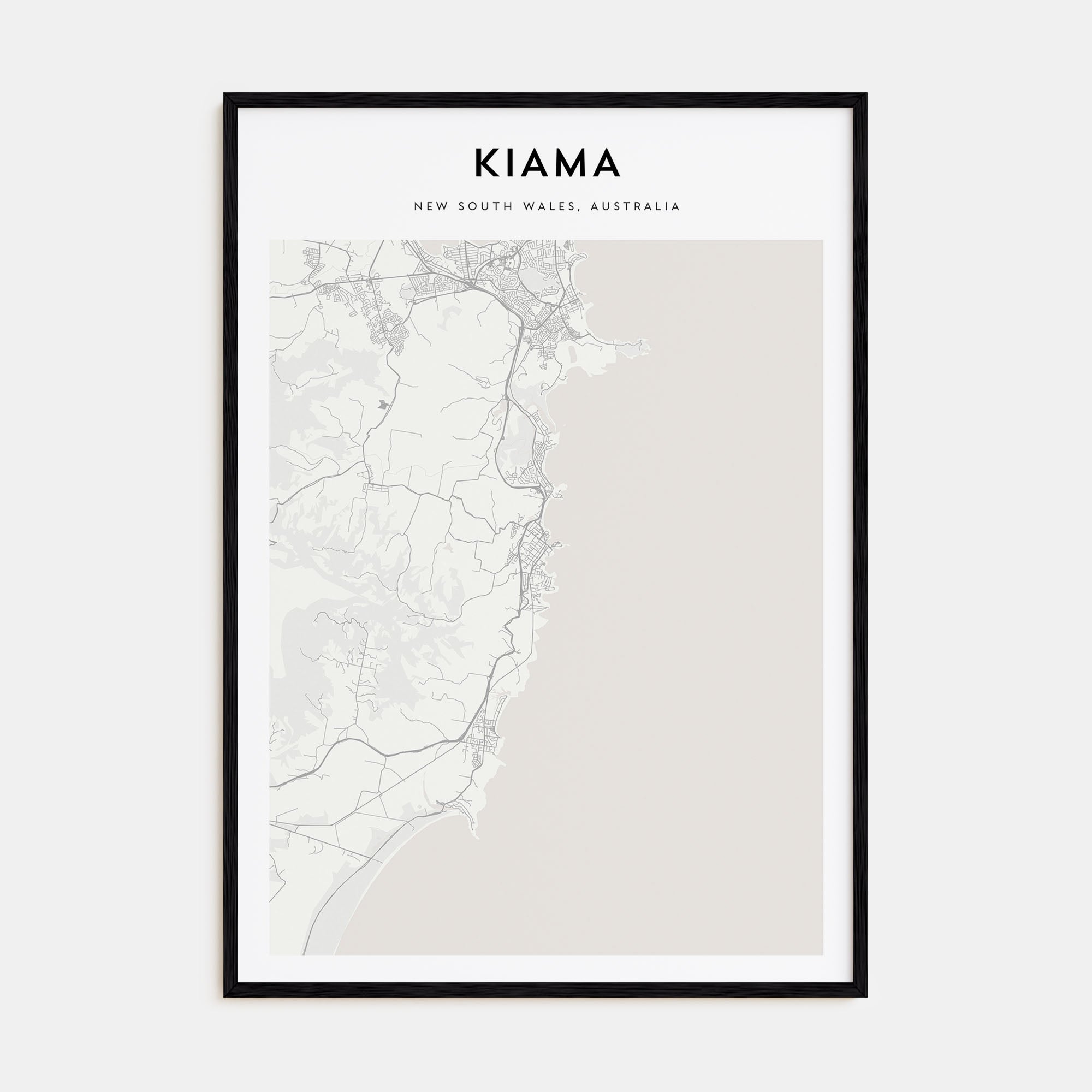 Kiama Map Portrait Poster