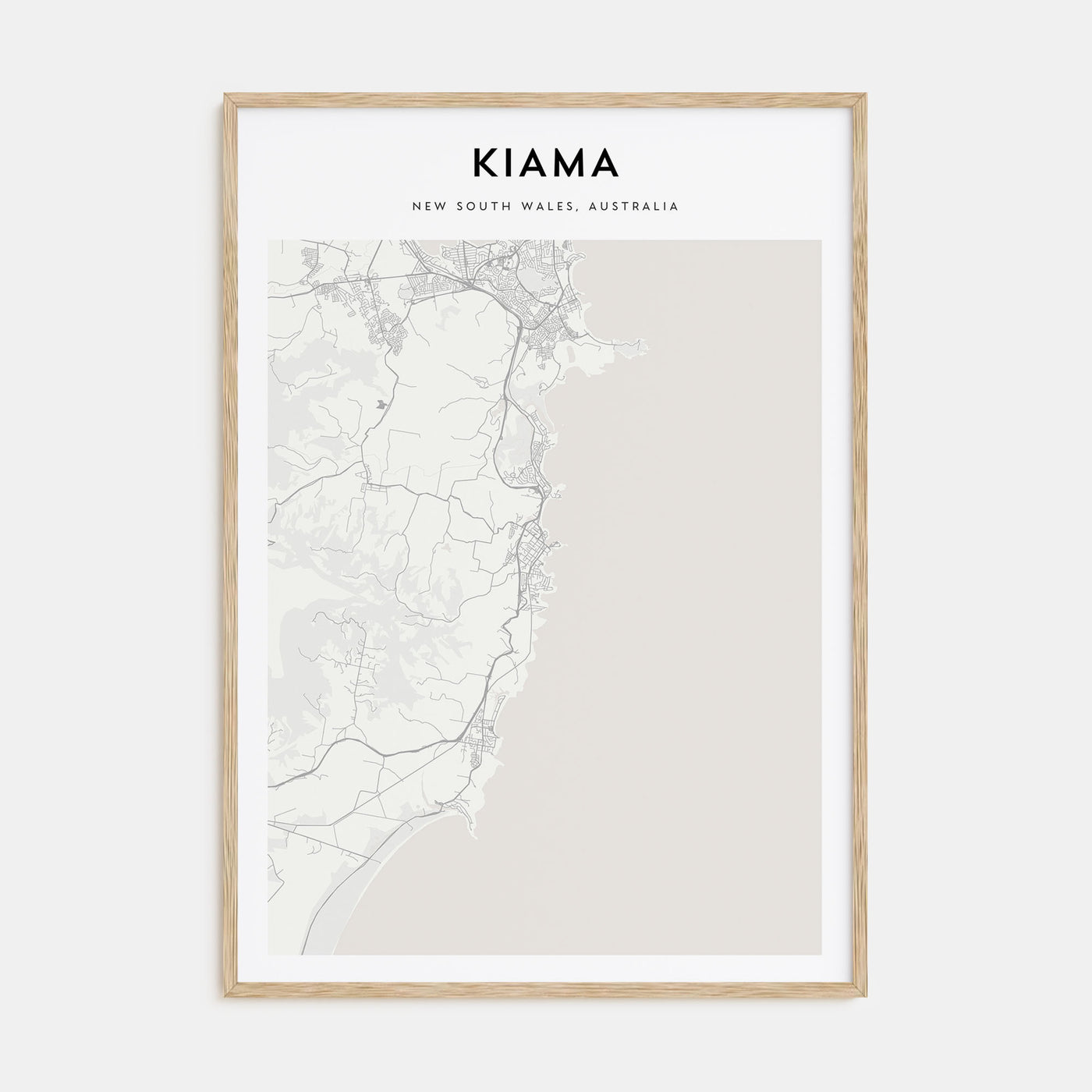 Kiama Map Portrait Poster
