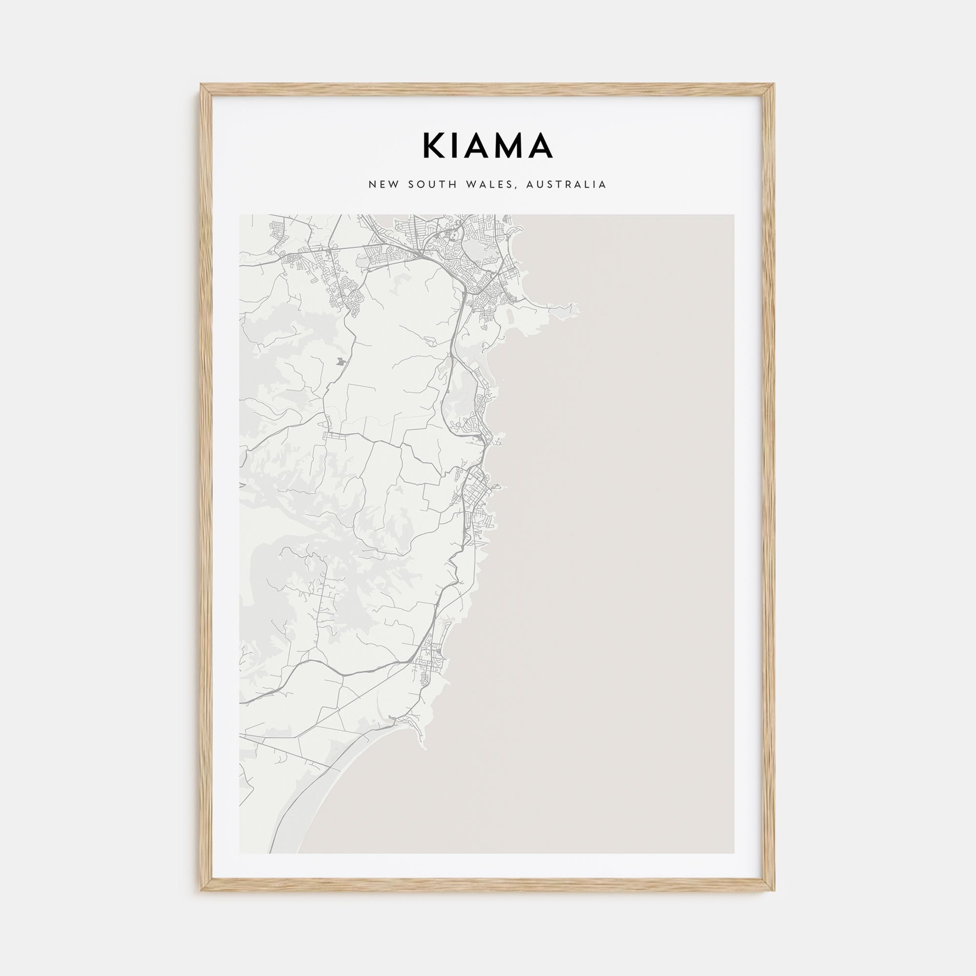 Kiama Map Portrait Poster