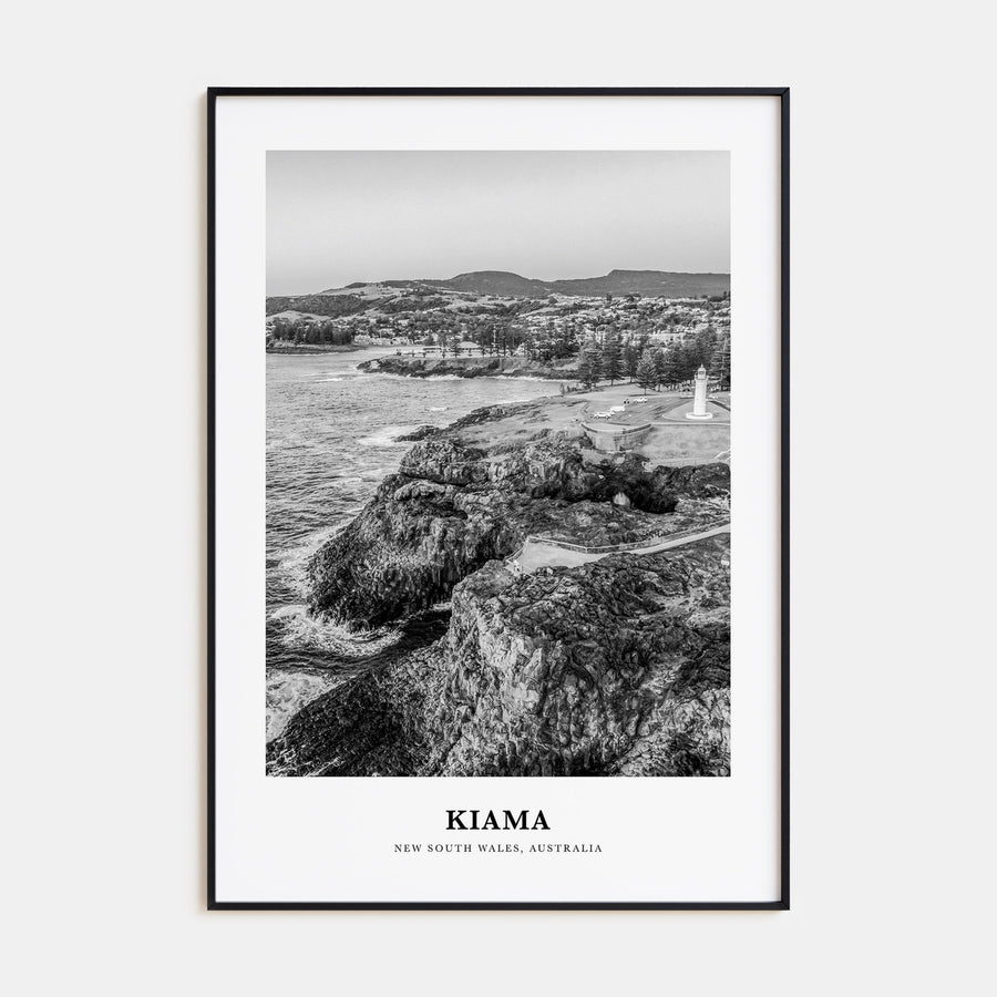 Kiama Portrait B&W Poster