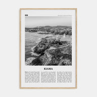 Kiama Travel B&W Poster