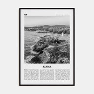 Kiama Travel B&W Poster