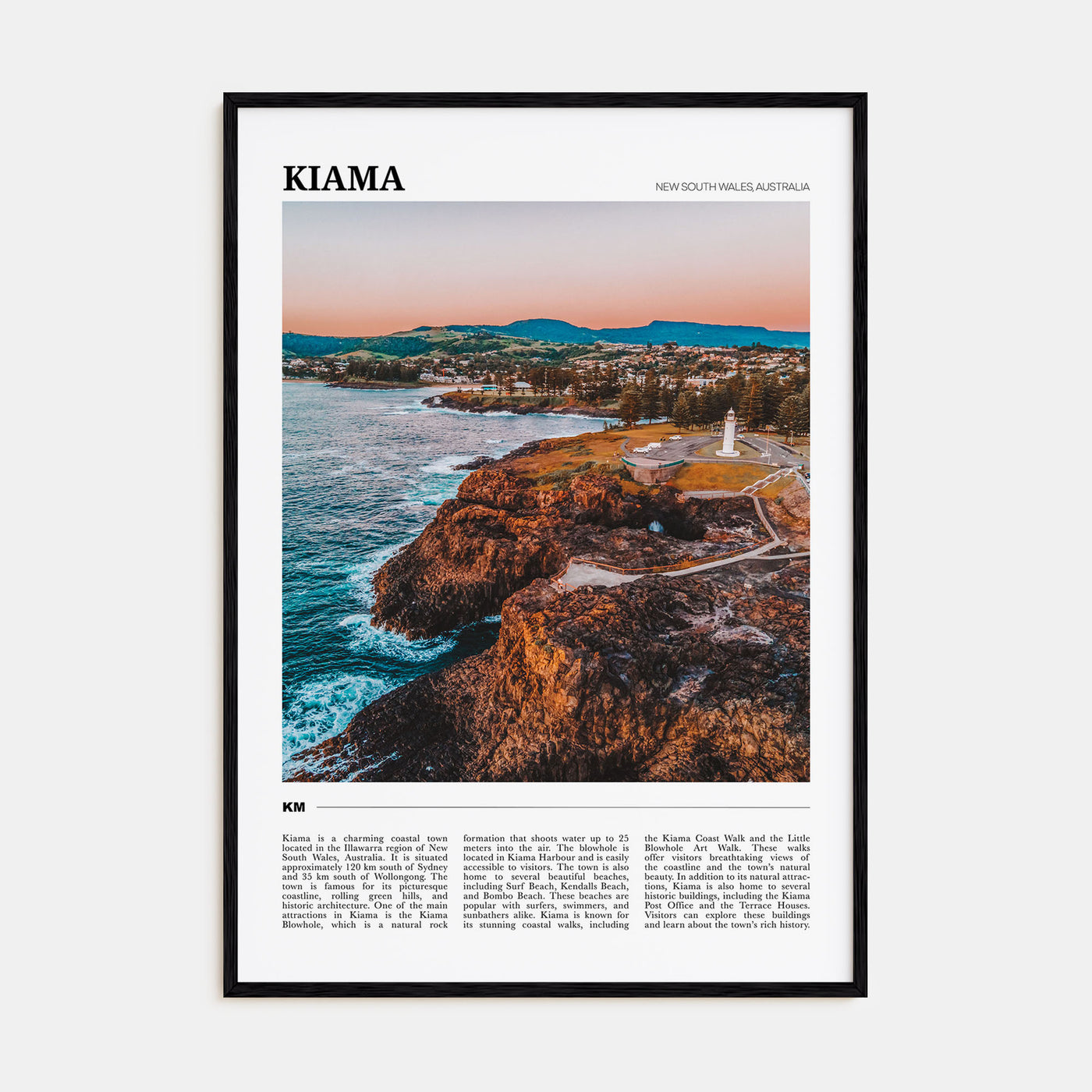 Kiama Travel Color Poster