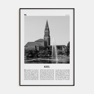 Kiel Travel B&W Poster