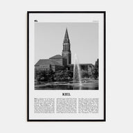 Kiel Travel B&W Poster