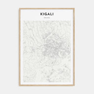 Kigali Map Portrait Poster