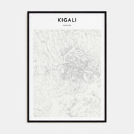 Kigali Map Portrait Poster