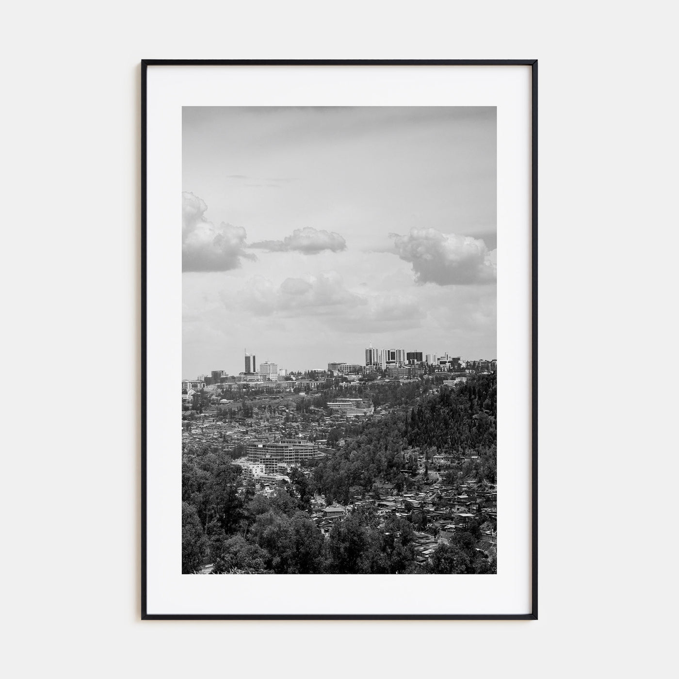 Kigali Photo B&W Poster