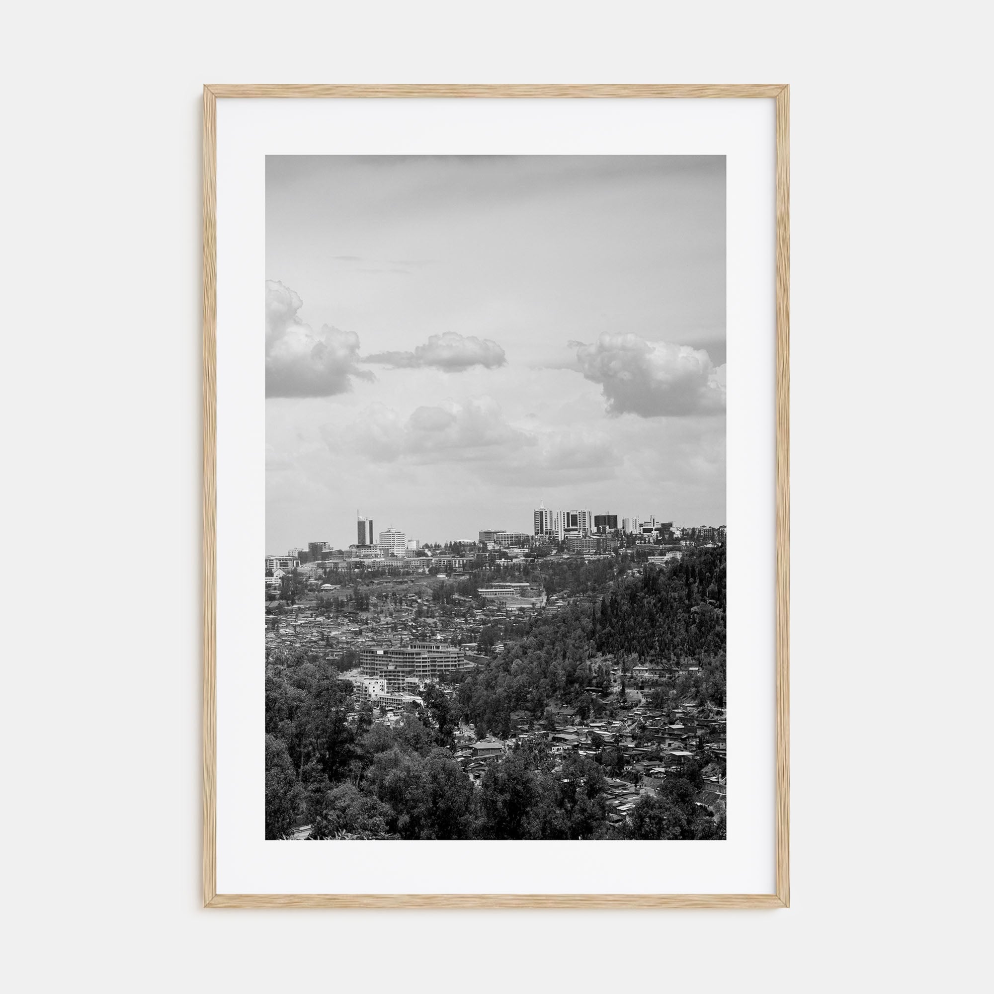 Kigali Photo B&W Poster
