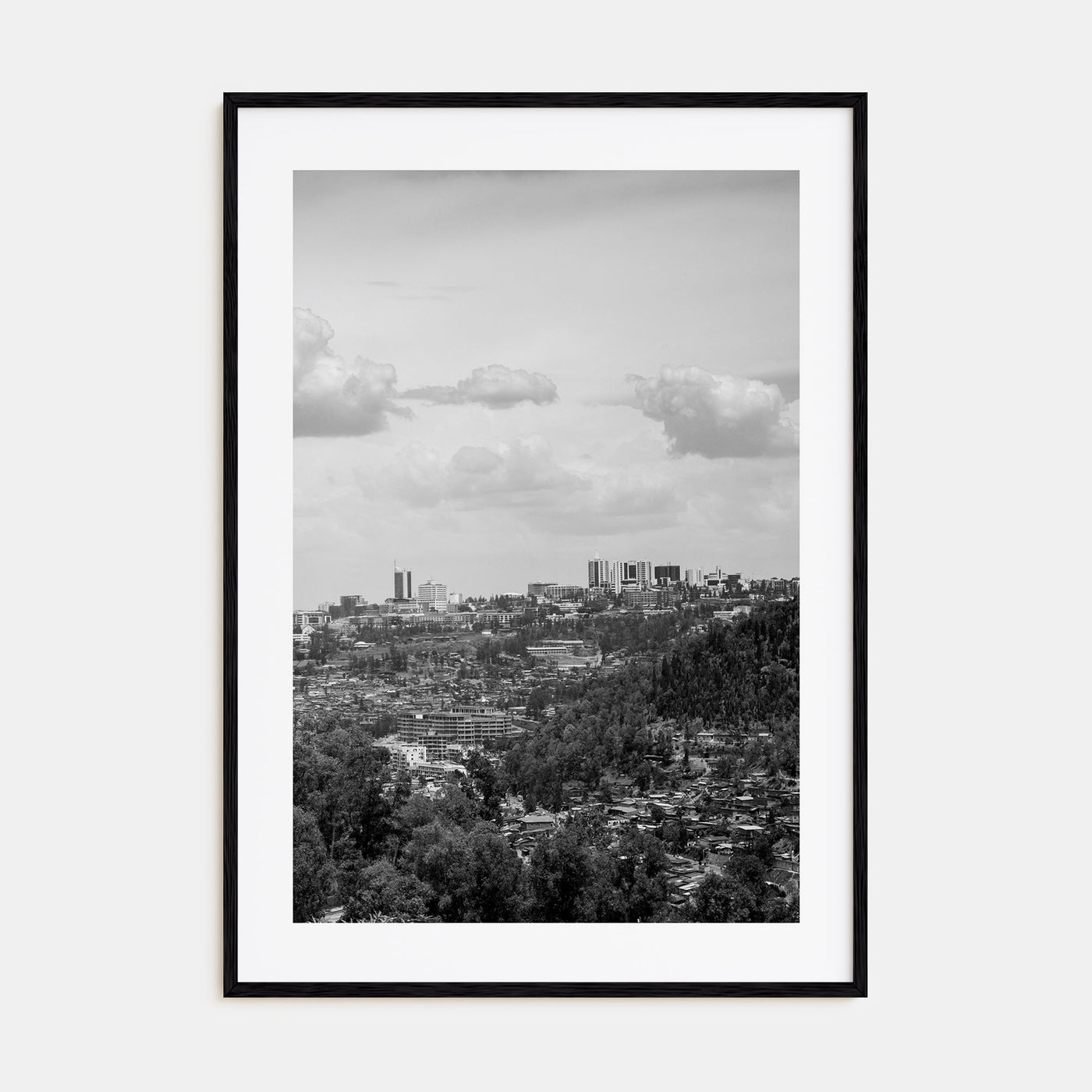 Kigali Photo B&W Poster