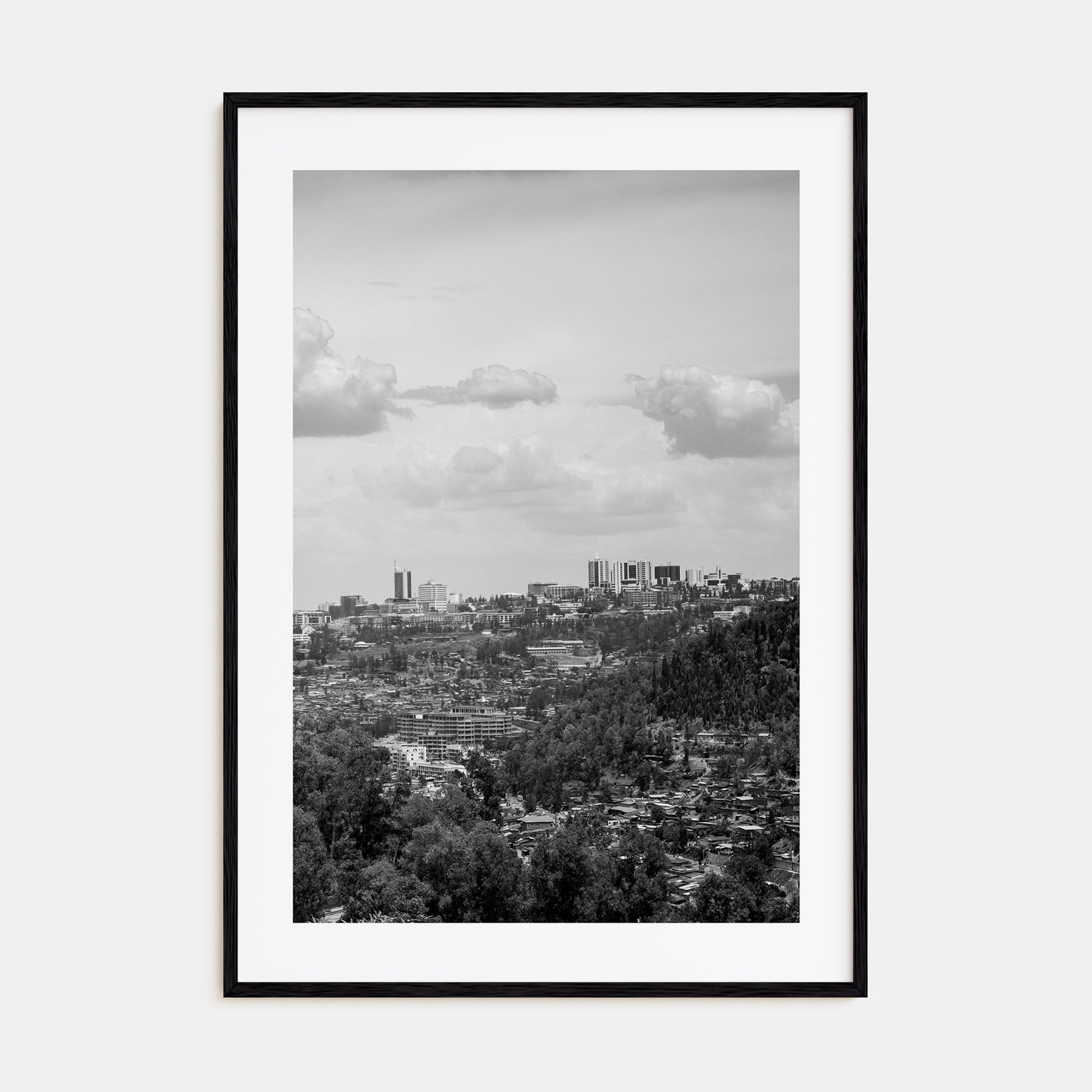 Kigali Photo B&W Poster