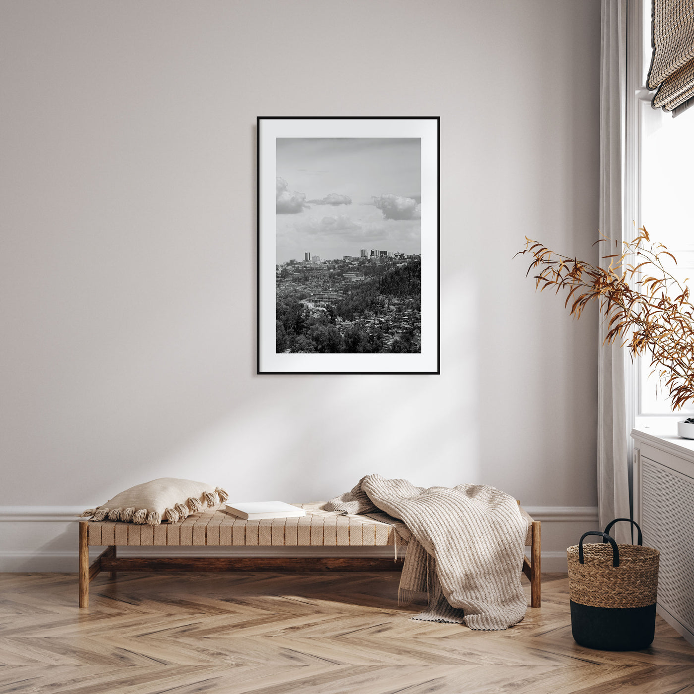 Kigali Photo B&W Poster