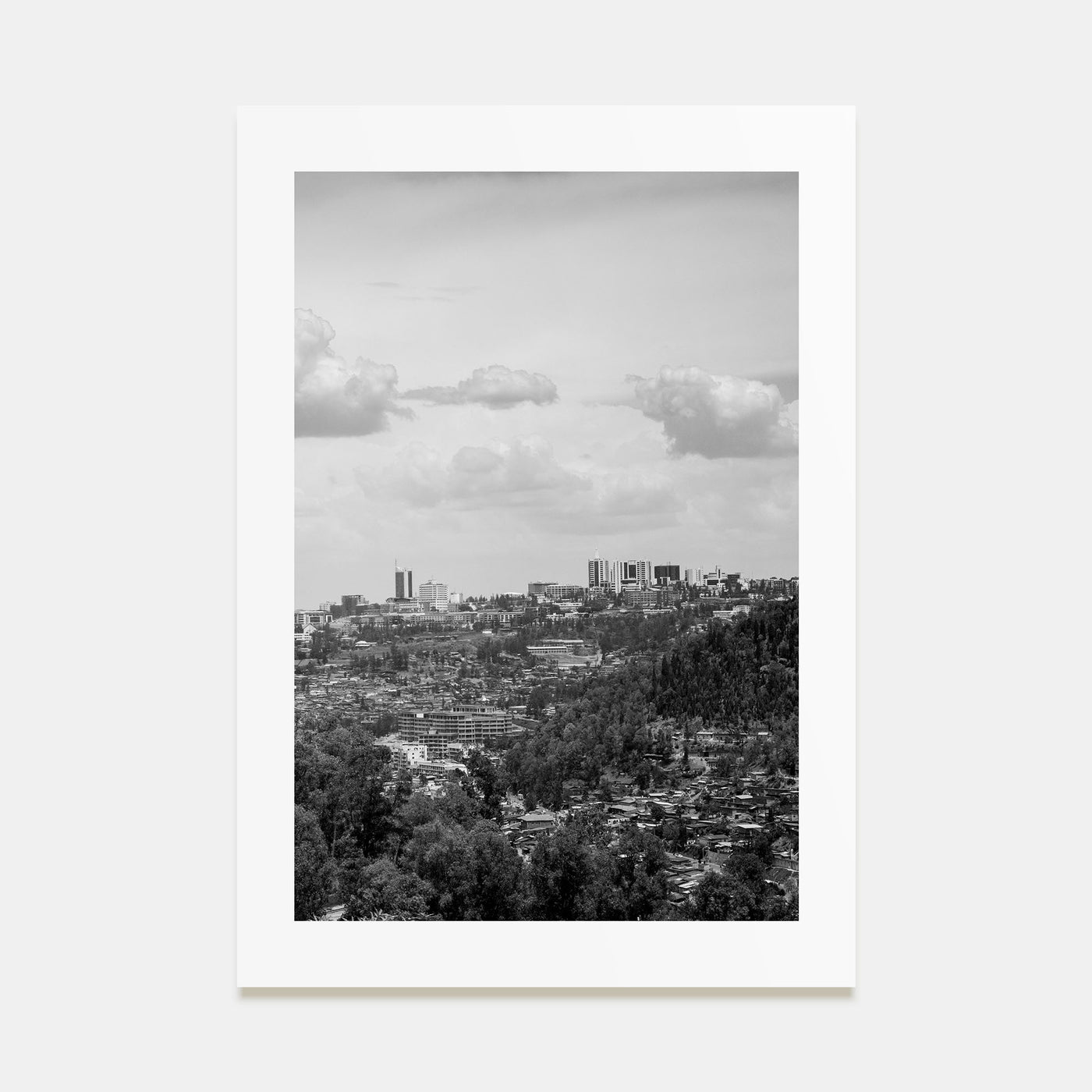 Kigali Photo B&W Poster