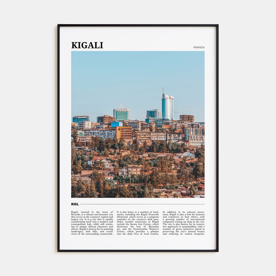 Kigali Travel Color Poster