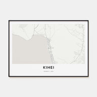 Kihei Map Landscape Poster