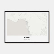 Kihei Map Landscape Poster