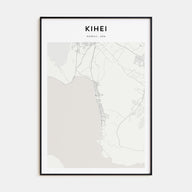 Kihei Map Portrait Poster
