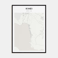 Kihei Map Portrait Poster