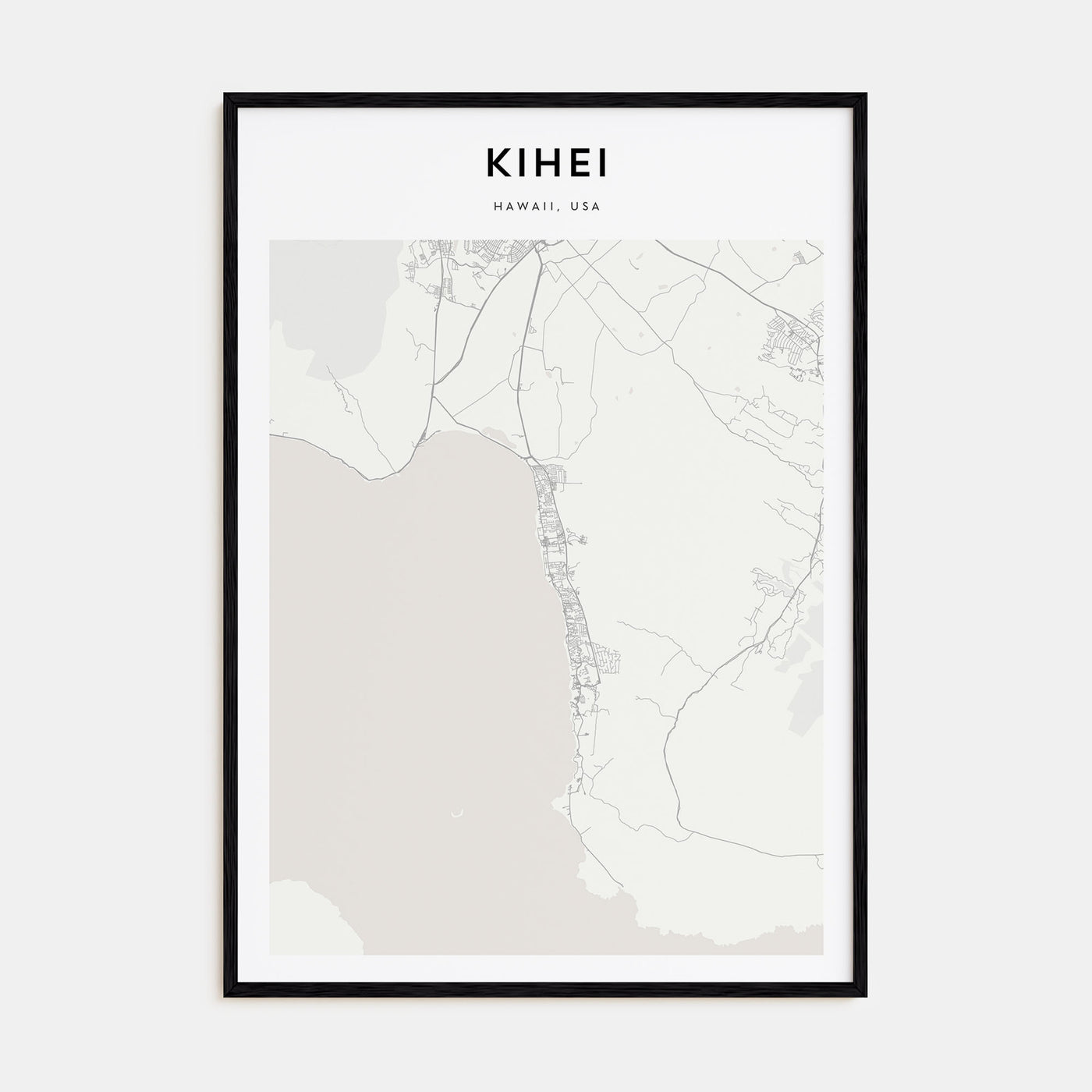 Kihei Map Portrait Poster