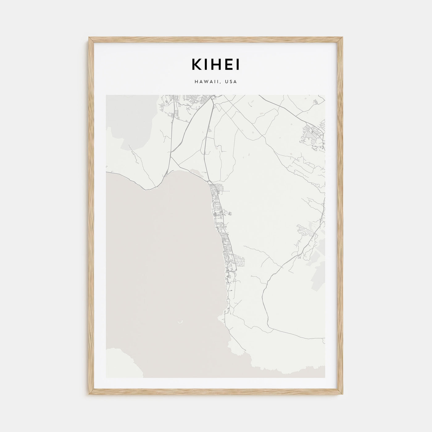 Kihei Map Portrait Poster