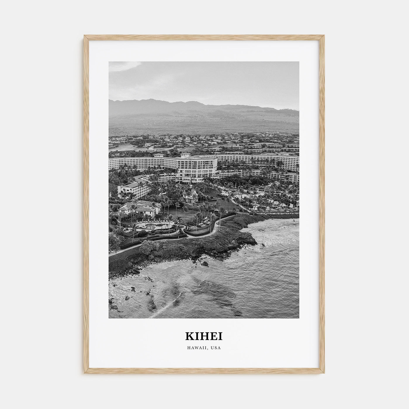 Kihei Portrait B&W Poster