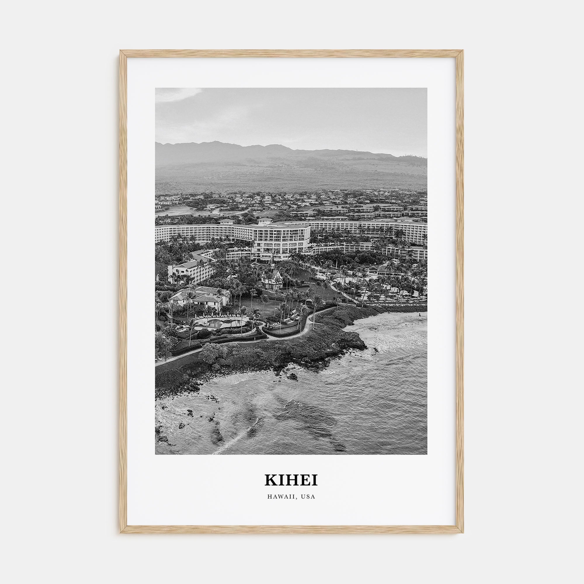Kihei Portrait B&W Poster