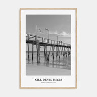 Kill Devil Hills Portrait B&W Poster