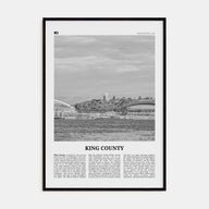 King County Travel B&W Poster