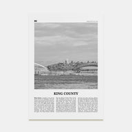 King County Travel B&W Poster